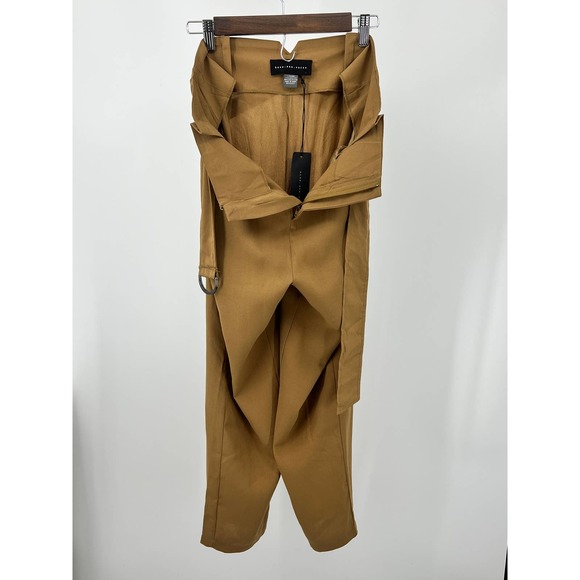 Know One Cares Pants Camel Trousers Cropped Nordstrom Women's Size Large - Picture 6 of 8